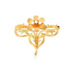Broche ancienne perles or jaune3. 97g Broche ancienne perles or jaune3. 97g