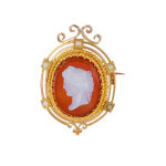 Broche cam�e vintage