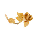 Broche fleur vintage or jaune 7g