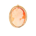 Broche vintage cam�e
