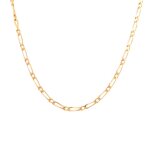 Chaine maille altern�e or jaune 12. 79g