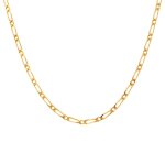 Chaine maille altern�e or jaune 9. 14g