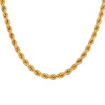 Chaine maille corde or jaune 52. 07g