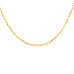 Chaine maille forat augis or jaune 10. 16g