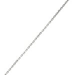 Chaine maille for�at or blanc 2. 19g