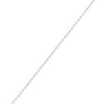 Chaine maille forat or blanc 2. 50g