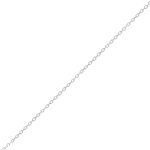 Chaine maille forat or blanc 2. 60g