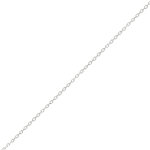 Chaine maille forat or blanc 2. 61g