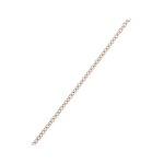 Chane maille forat en or blanc