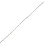 Chaine maille forat or blanc 3. 72g