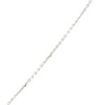 Chaine maille forat or blanc 7. 06g