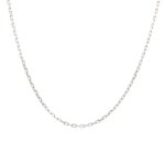 Chaine maille for�at or blanc 8. 49g