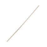 Chane maille forat en or blanc 9. 45 g