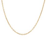 Chaine maille for�at or jaune 15. 72g