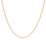 Chaine maille for�at or jaune 17. 22g