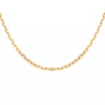 Chaine maille forat or jaune 22. 42g