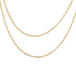 Chaine maille forat sautoir or jaune 18g