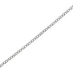 Chaine maille gourmette or blanc 3. 02g