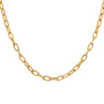 Chaine sautoir maille for�at or jaune 44. 30g