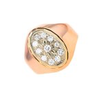 Chevalire diamants 0. 36 carat 2 ors 5. 45g