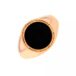 Chevalire vintage onyx or jaune 5. 81g