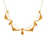 Collier ancien perles or jaune 10. 86g