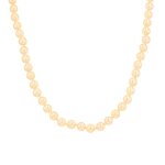 Collier choker vintage perles de culture or jaune 25. 22g