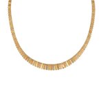 Collier en chute or jaune, rose et blanc 24. 57g