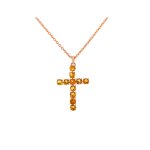 Collier citrines 1. 98 carat en or rose Collier citrines 1. 98 carat en or rose