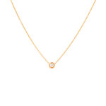 Collier diamant 0. 06 carat or jaune 1. 90g