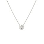 Collier diamant 0. 18 carat or blanc 4. 67g