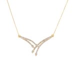 Collier diamants 0. 21 carat 2 ors 3. 31g