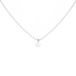 Collier diamant 0. 30 carat or jaune 3. 69g