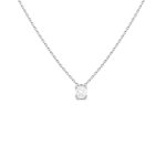 Collier diamant 0. 66 carat or blanc 2. 85g