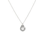 Collier dinh van menotte diamant 0. 08 carat or blanc
