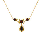 Collier grenats 4. 58