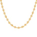 Collier maille boules or jaune 21. 73g