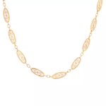 Collier maille filigrane or jaune 13. 46g