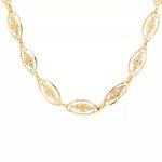 Collier maille filigrane or jaune 28. 92g