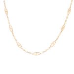 Collier maille filigrane or jaune 6. 02g
