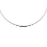 Collier maille omga or blanc 20. 34g