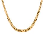 Collier maille palmier or jaune 21. 11g