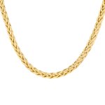 Collier maille palmier or jaune 23. 58g