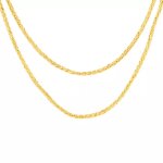 Collier maille palmier or jaune 29. 14g