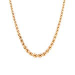 Collier maille torsadée en chute or jaune 45. 67g Collier maille torsadée en chute or jaune 45. 67g