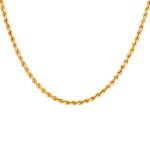 Collier maille torsade or jaune 17. 84g