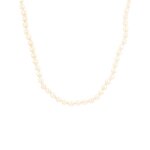 Collier de perles choker or jaune 14. 97g