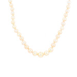 Collier perles de culture en chute or jaune 20. 10g Collier perles de culture en chute or jaune 20. 10g