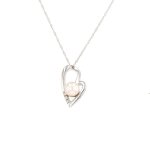 Collier perle et diamants 0. 015 carat or blanc 3. 60g