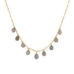 Collier perles or